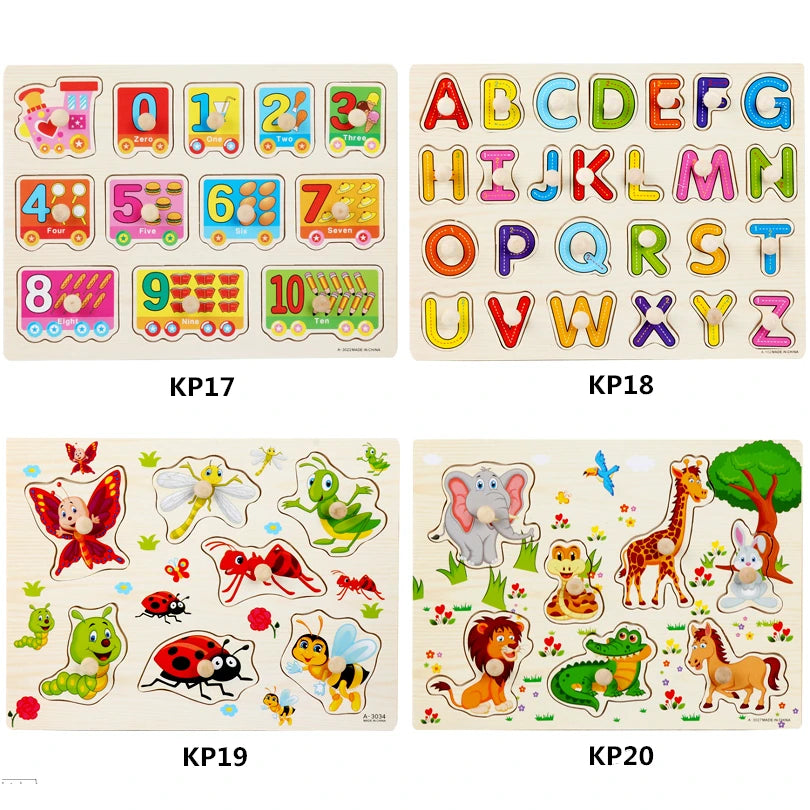 30cm Baby Toys Puzzle Hand Grab Board