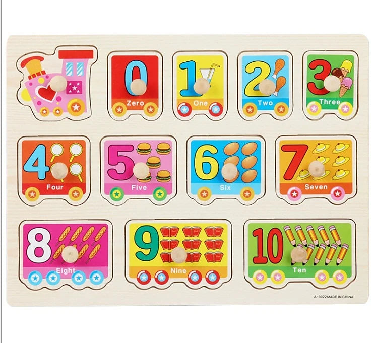 30cm Baby Toys Puzzle Hand Grab Board