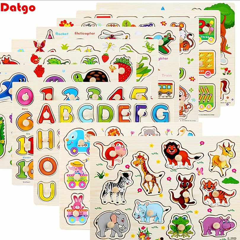 30cm Baby Toys Puzzle Hand Grab Board