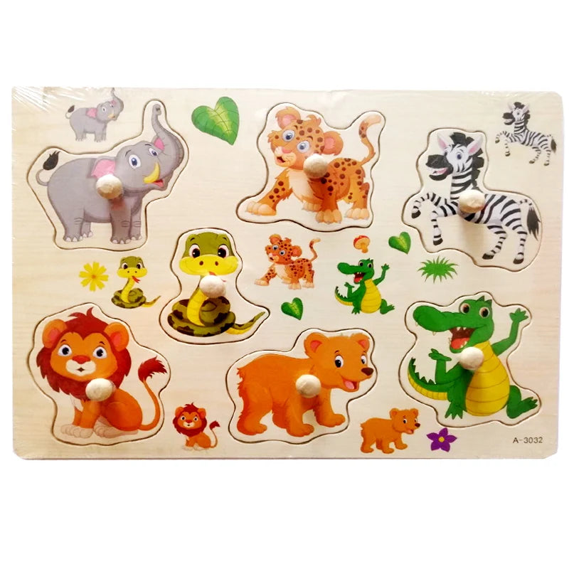 30cm Baby Toys Puzzle Hand Grab Board