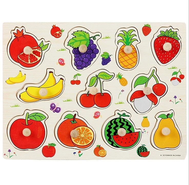 30cm Baby Toys Puzzle Hand Grab Board