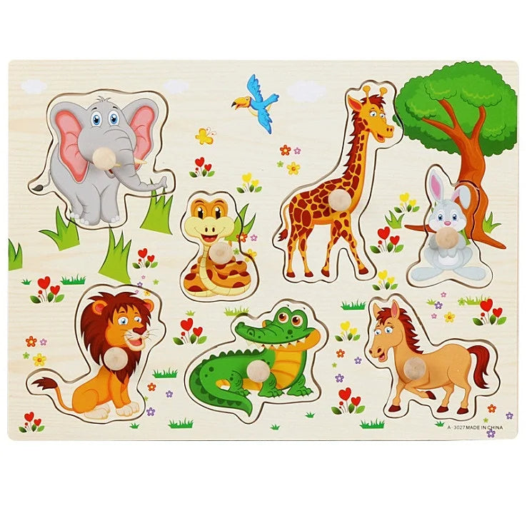 30cm Baby Toys Puzzle Hand Grab Board