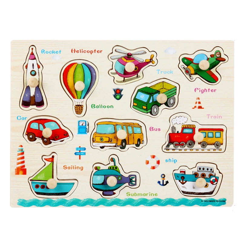30cm Baby Toys Puzzle Hand Grab Board