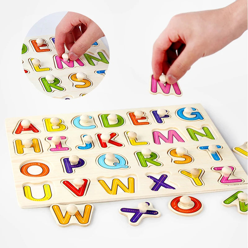 30cm Baby Toys Puzzle Hand Grab Board