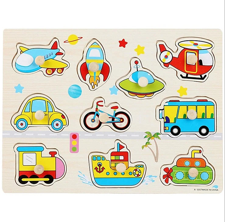 30cm Baby Toys Puzzle Hand Grab Board
