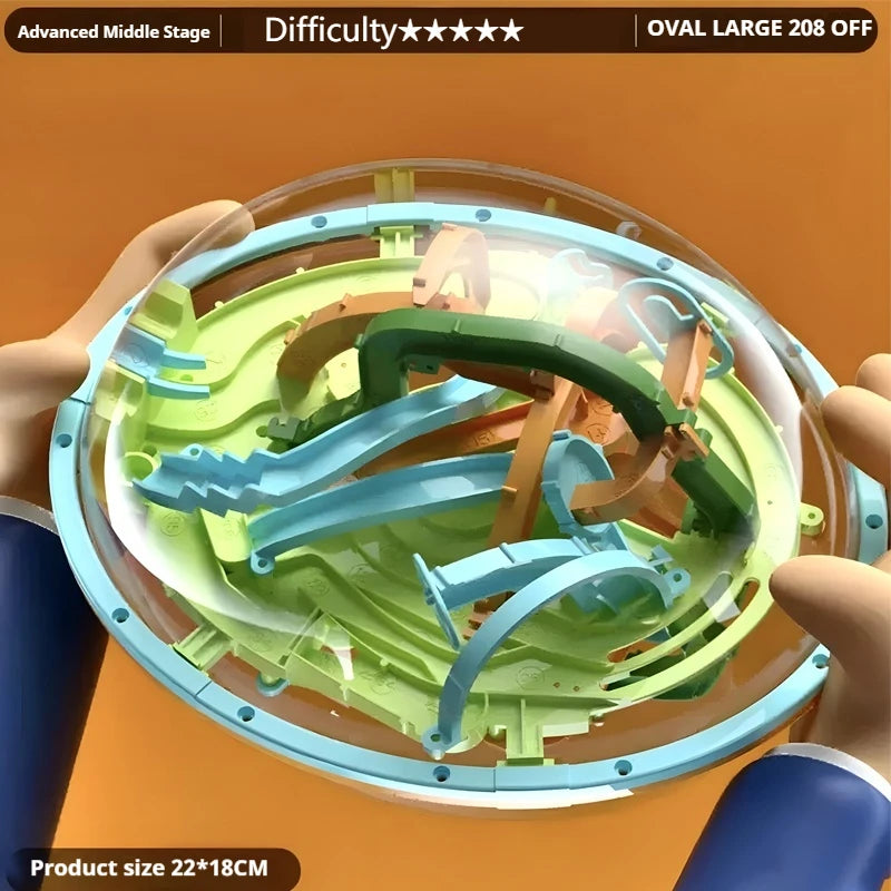 Large 299 Levels 3D Puzzle Ball Maze Toy