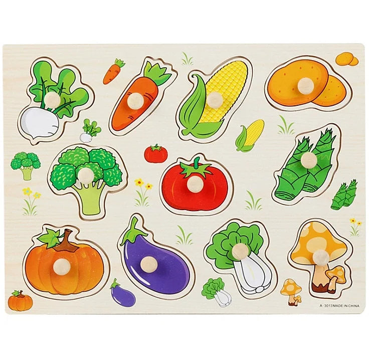 30cm Baby Toys Puzzle Hand Grab Board