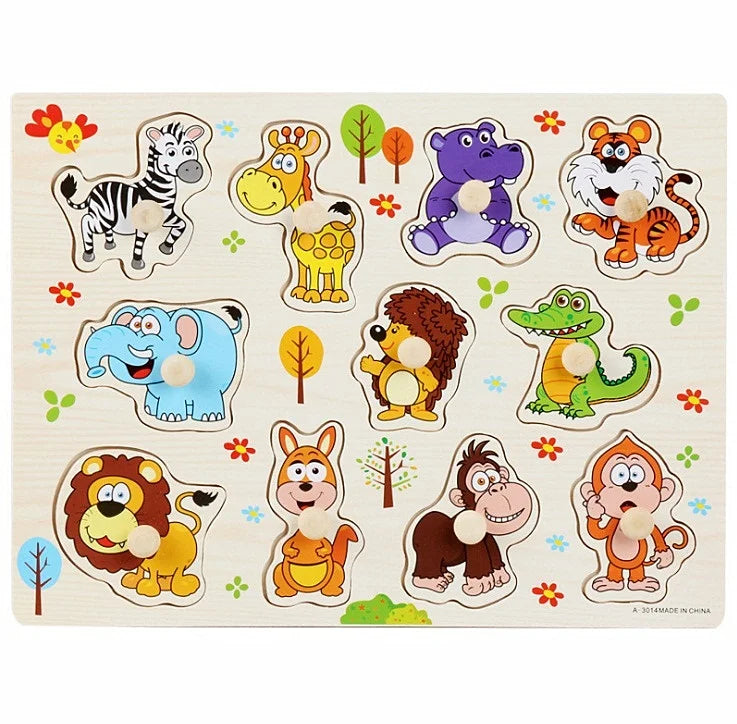30cm Baby Toys Puzzle Hand Grab Board