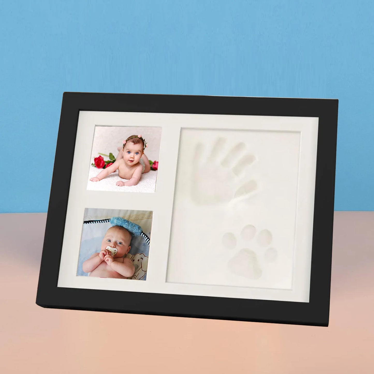 Newborn Baby DIY Hand And Footprint Kit Ink Pads Photo Frame Handprint Toddlers Souvenir Accessories Safe Clean Baby Shower Gift