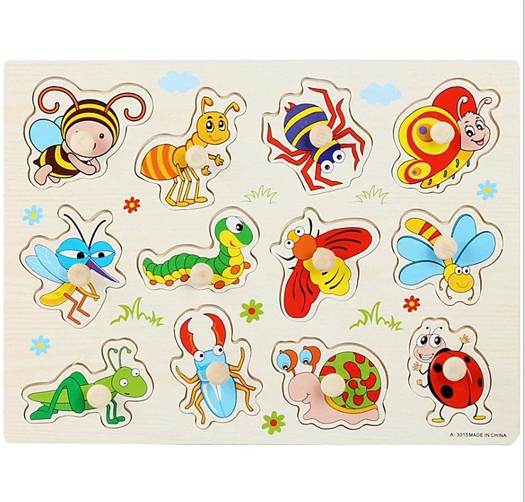 30cm Baby Toys Puzzle Hand Grab Board