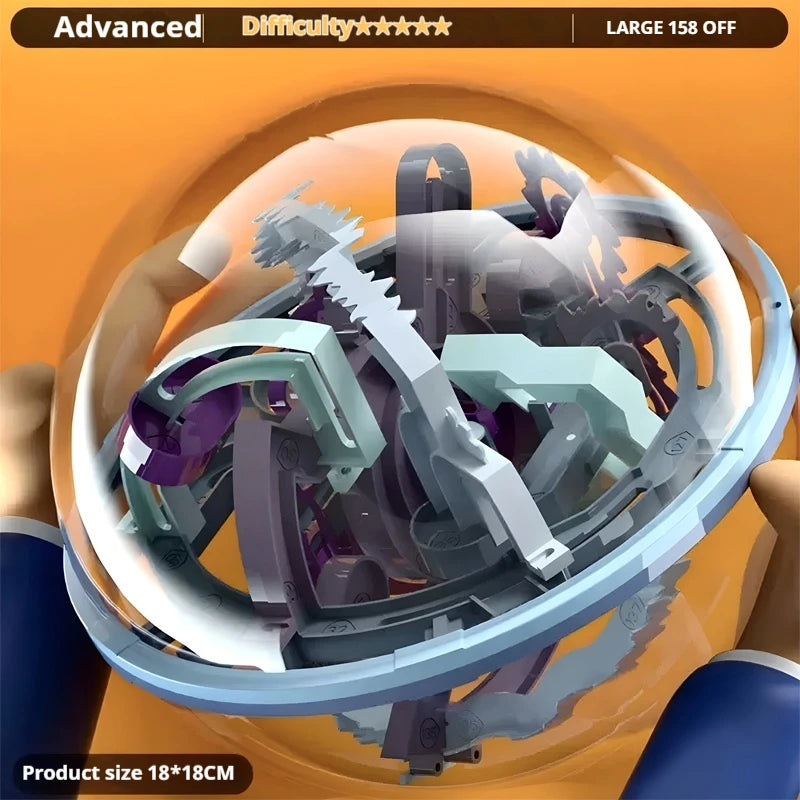 Large 299 Levels 3D Puzzle Ball Maze Toy