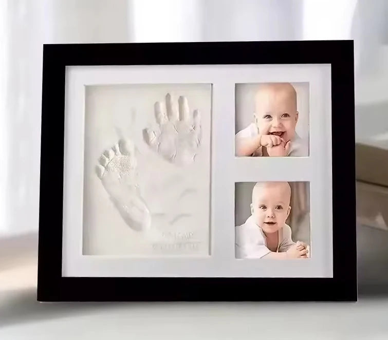 Newborn Baby DIY Hand And Footprint Kit Ink Pads Photo Frame Handprint Toddlers Souvenir Accessories Safe Clean Baby Shower Gift