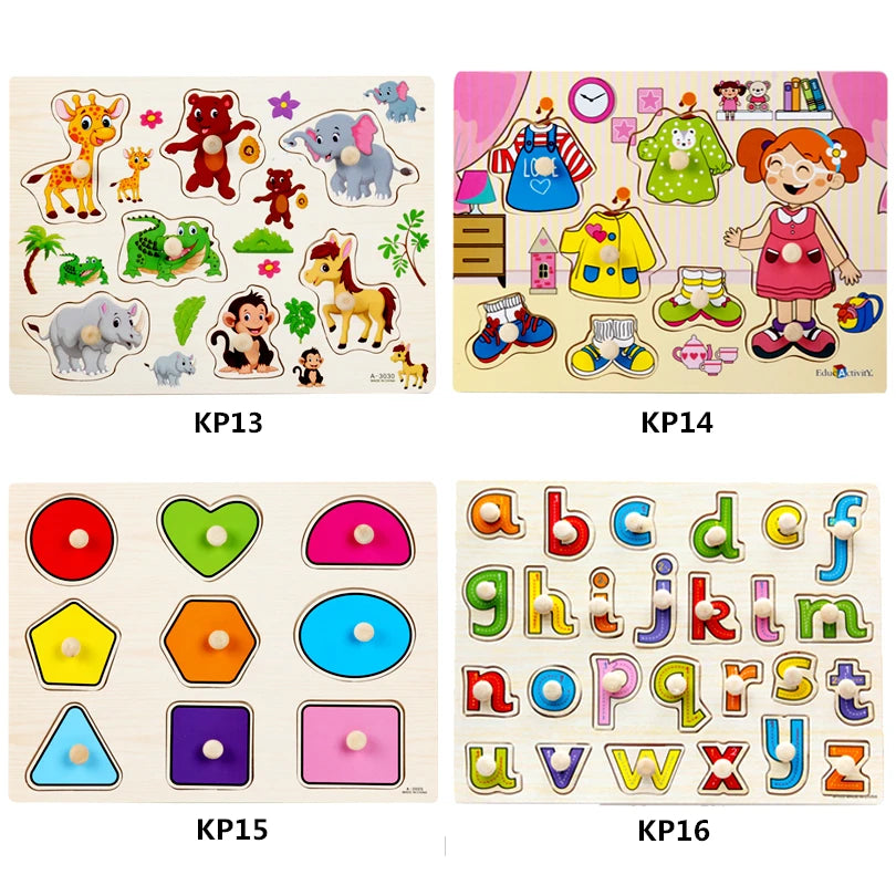 30cm Baby Toys Puzzle Hand Grab Board