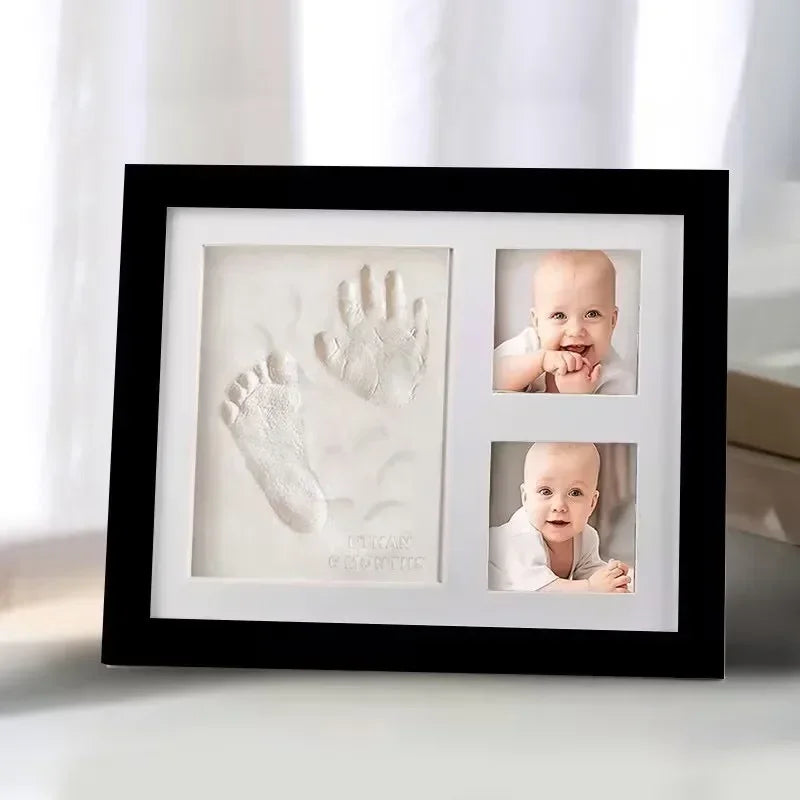 Newborn Baby DIY Hand And Footprint Kit Ink Pads Photo Frame Handprint Toddlers Souvenir Accessories Safe Clean Baby Shower Gift
