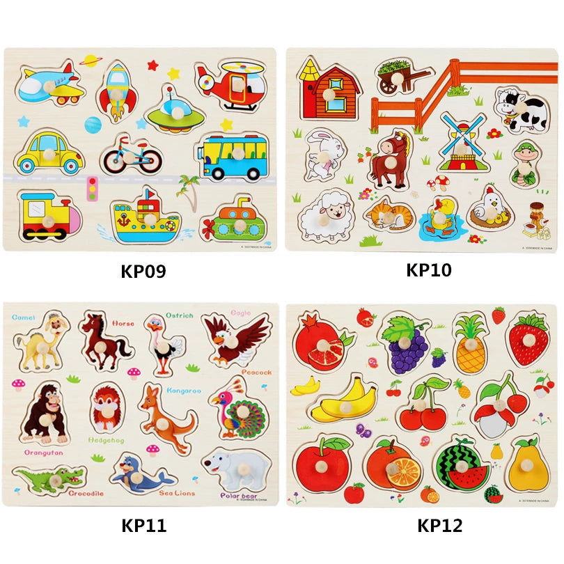 30cm Baby Toys Puzzle Hand Grab Board