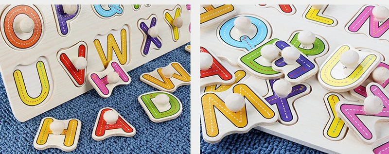 30cm Baby Toys Puzzle Hand Grab Board