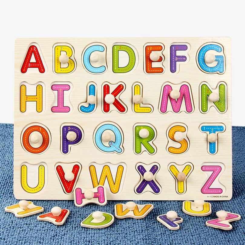 30cm Baby Toys Puzzle Hand Grab Board