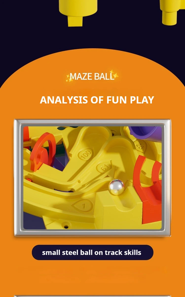 Large 299 Levels 3D Puzzle Ball Maze Toy