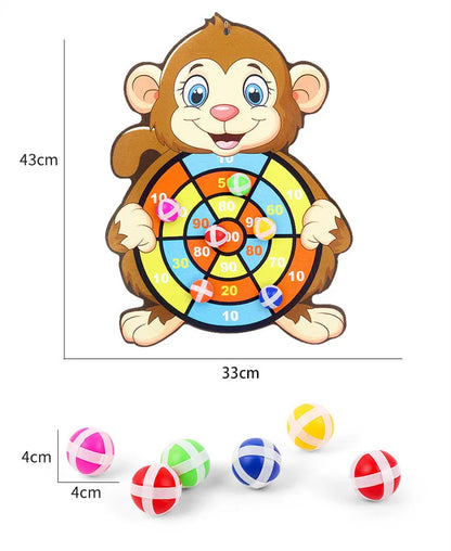 Animal Dart Board with Sticky Balls