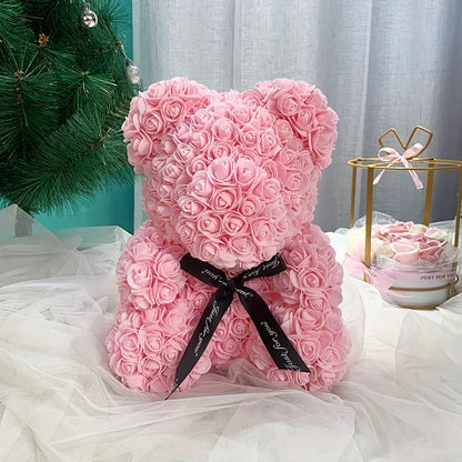 Rose Bear Flowers Teddy Bear
