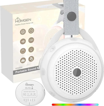 Portable White Noise Machine Baby Rechargeable Warm Light