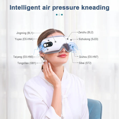 Foldable Eye Massager Heat Relieves - Improve Sleep