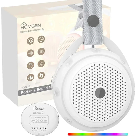 Portable White Noise Machine Baby Rechargeable Warm Light