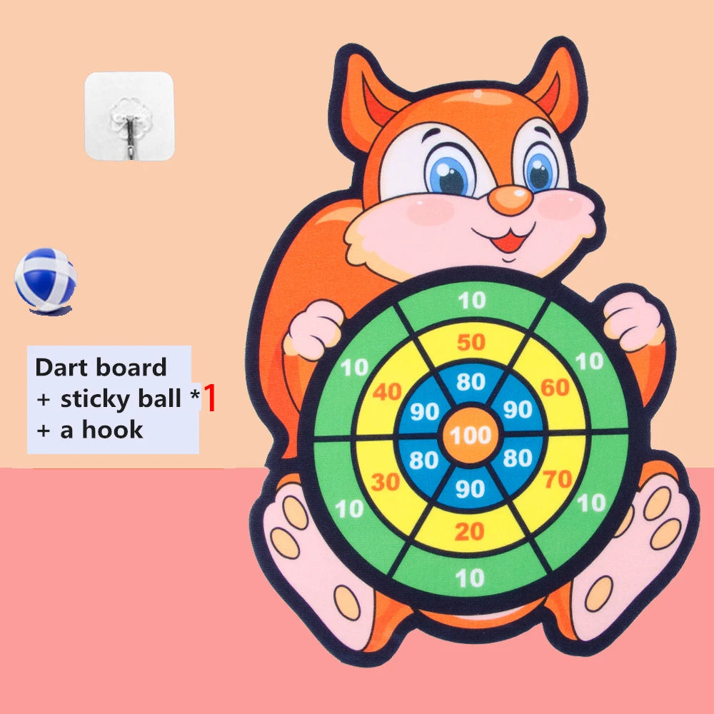 Animal Dart Board with Sticky Balls