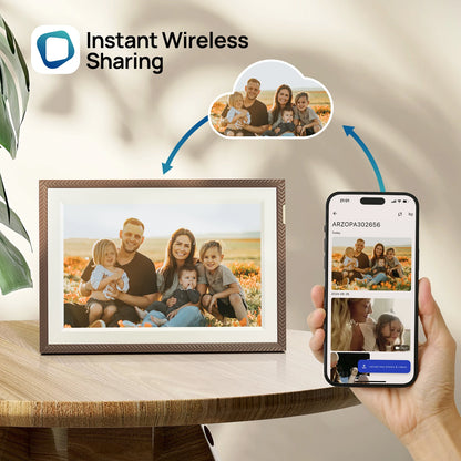 Digital Picture Frame 10.1 Inch Smart WiFi Digital Photo Frame Touch Screen