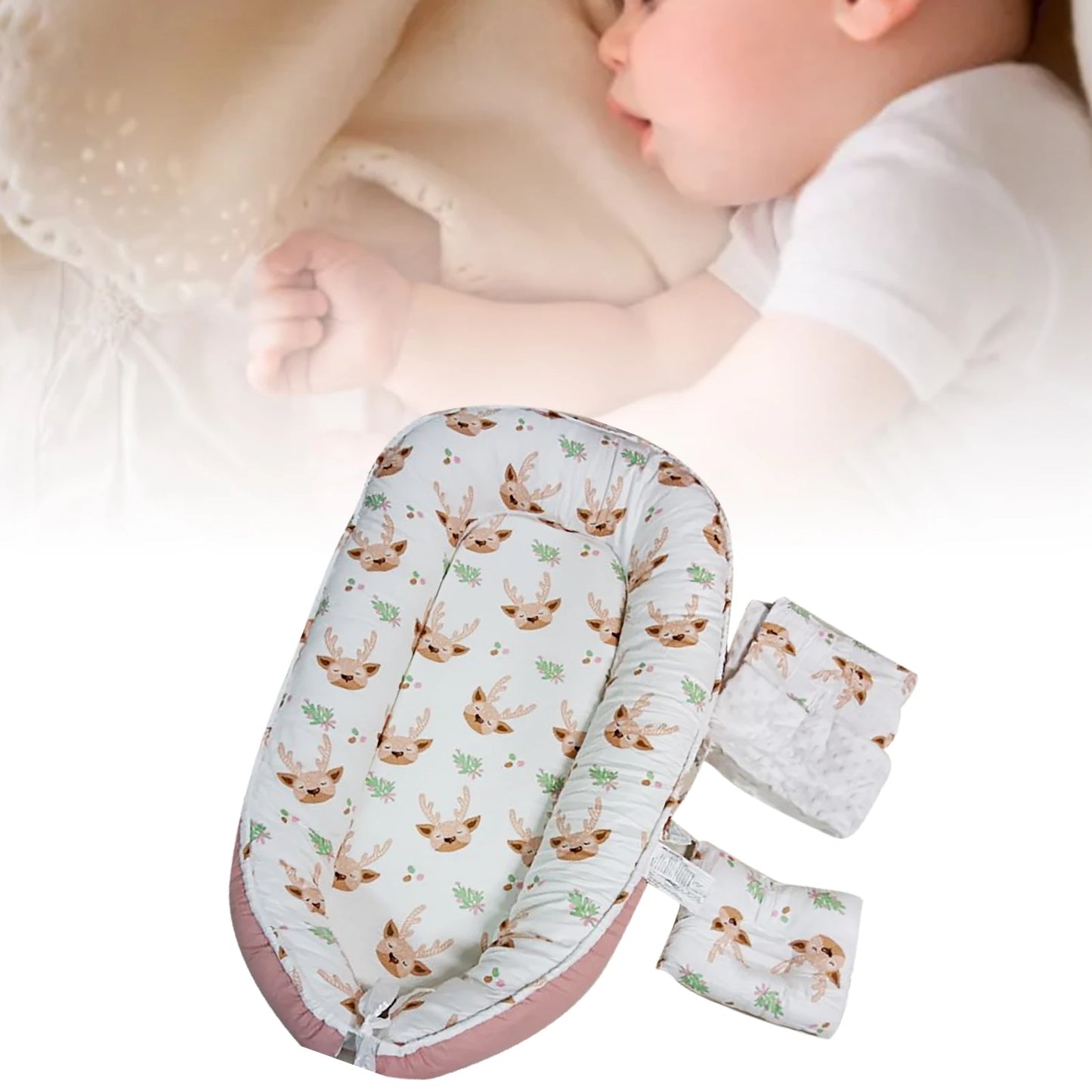 Baby Playpen Portable Play Yard Foldable Crib with Mattress for Sleeping Nap