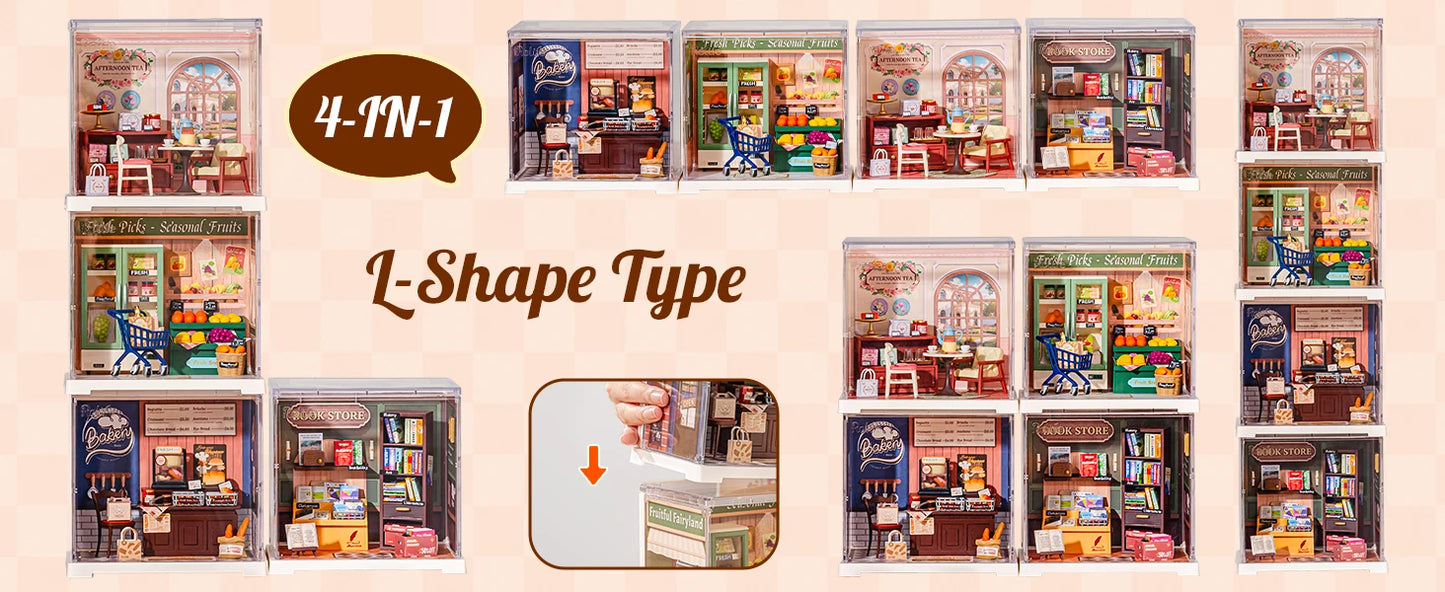 DIY Miniature Dollhouse Playset