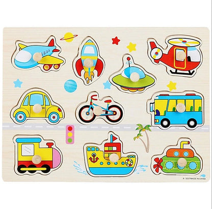 30cm Baby Toys  Puzzle Hand Grab Board