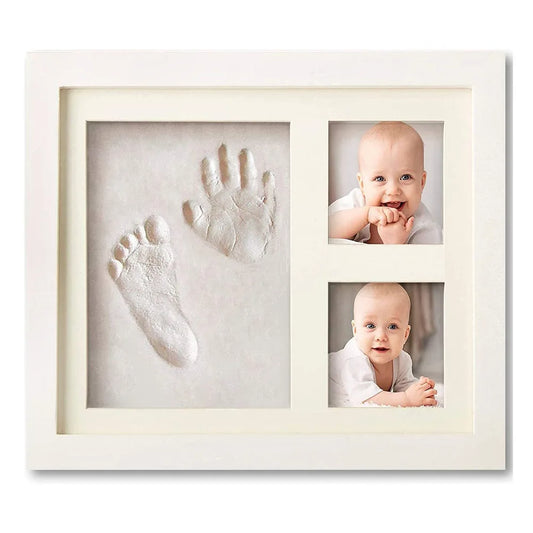 Newborn Baby DIY Hand And Footprint Kit Ink Pads Photo Frame Handprint Toddlers Souvenir Accessories Safe Clean Baby Shower Gift