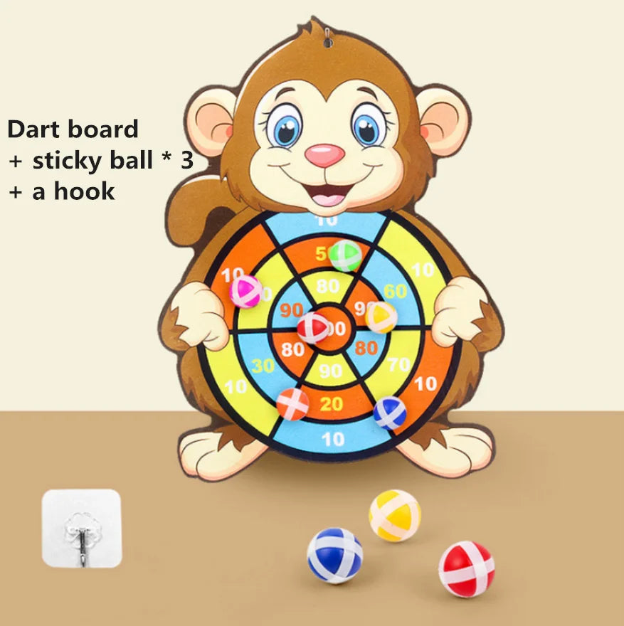 Animal Dart Board with Sticky Balls