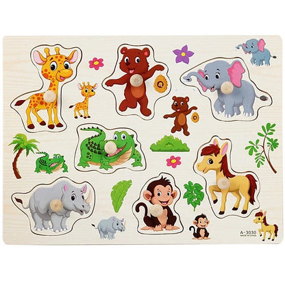 30cm Baby Toys  Puzzle Hand Grab Board