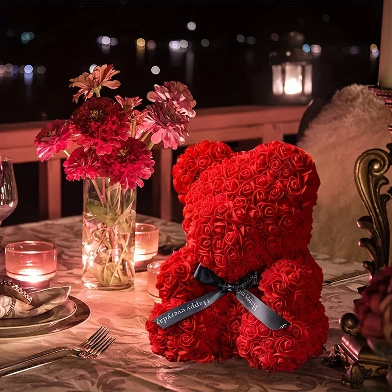 Rose Bear Flowers Teddy Bear