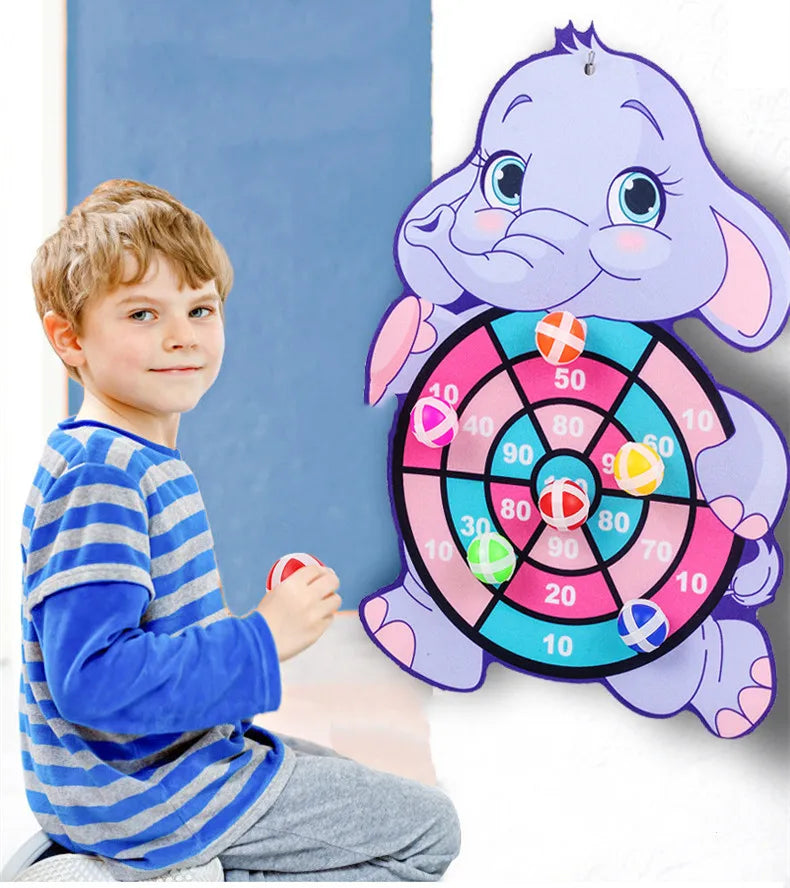 Animal Dart Board with Sticky Balls