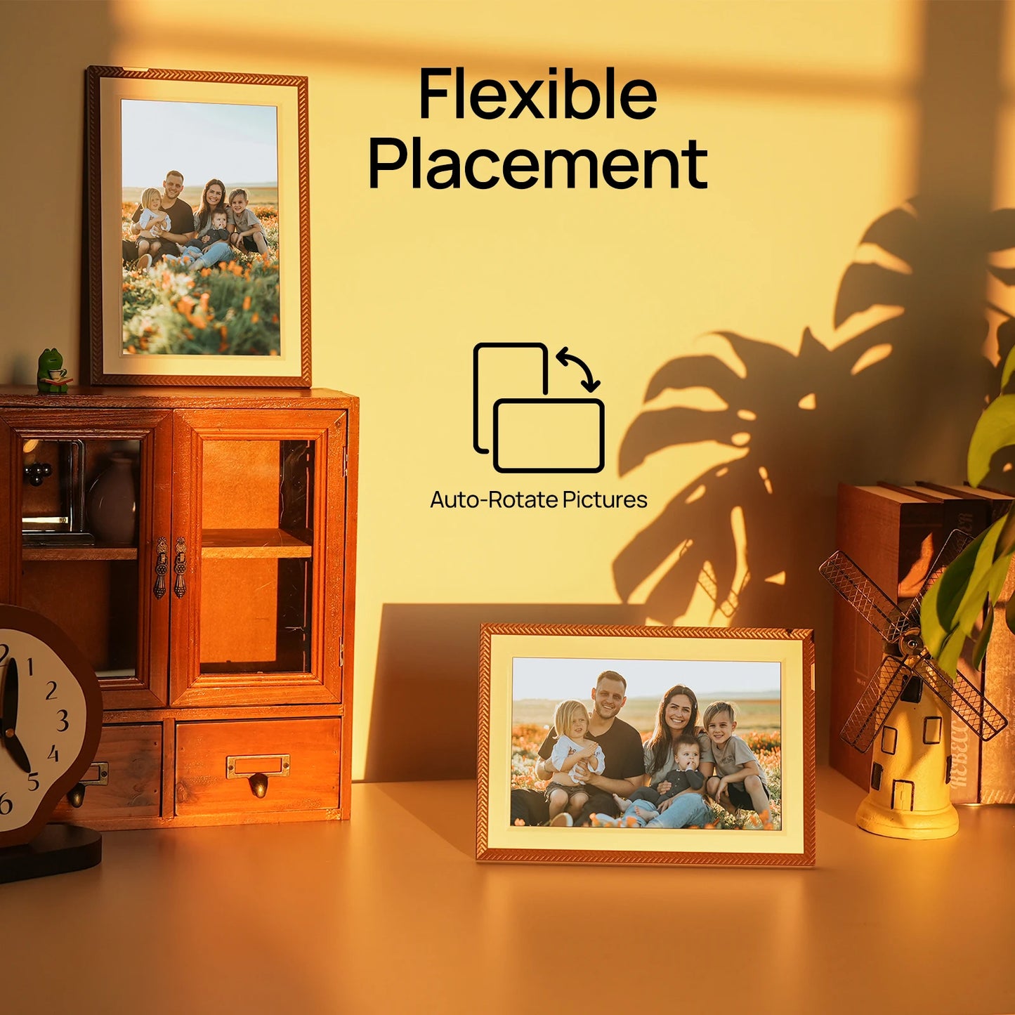 Digital Picture Frame 10.1 Inch Smart WiFi Digital Photo Frame Touch Screen