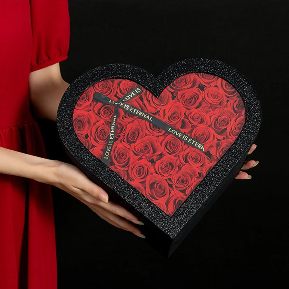 Heart Shape Flower Gift Box
