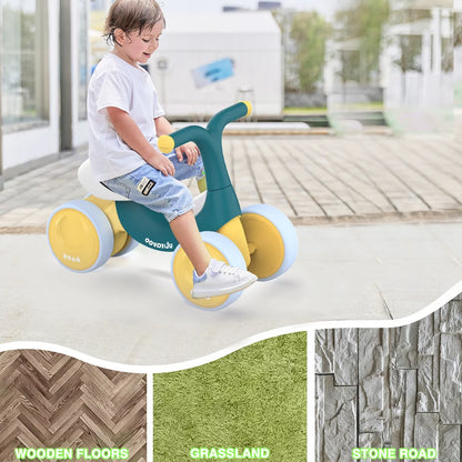UBRAVOO Baby Balance Bike Toys 10-36 Month with 4 Wheels, No Pedal