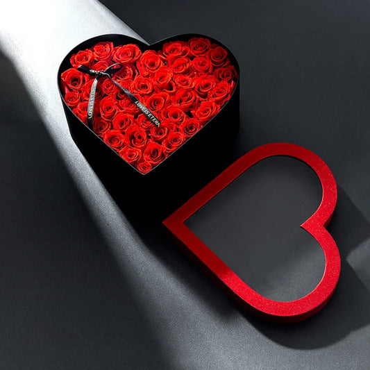 Heart Shape Flower Gift Box