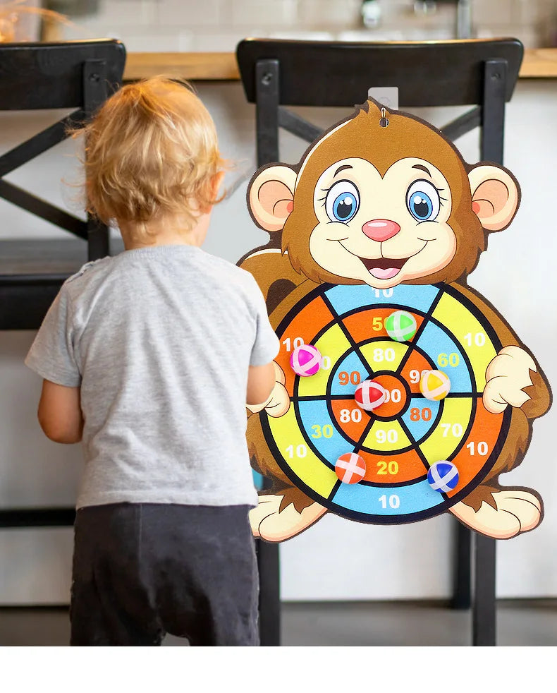 Animal Dart Board with Sticky Balls