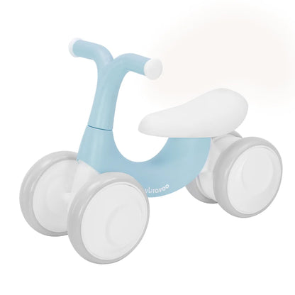 UBRAVOO Baby Balance Bike Toys 10-36 Month with 4 Wheels, No Pedal