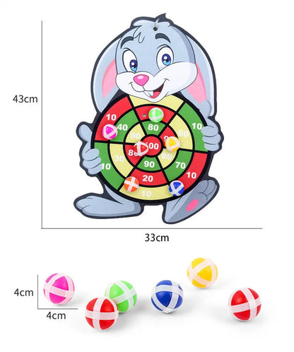 Animal Dart Board with Sticky Balls