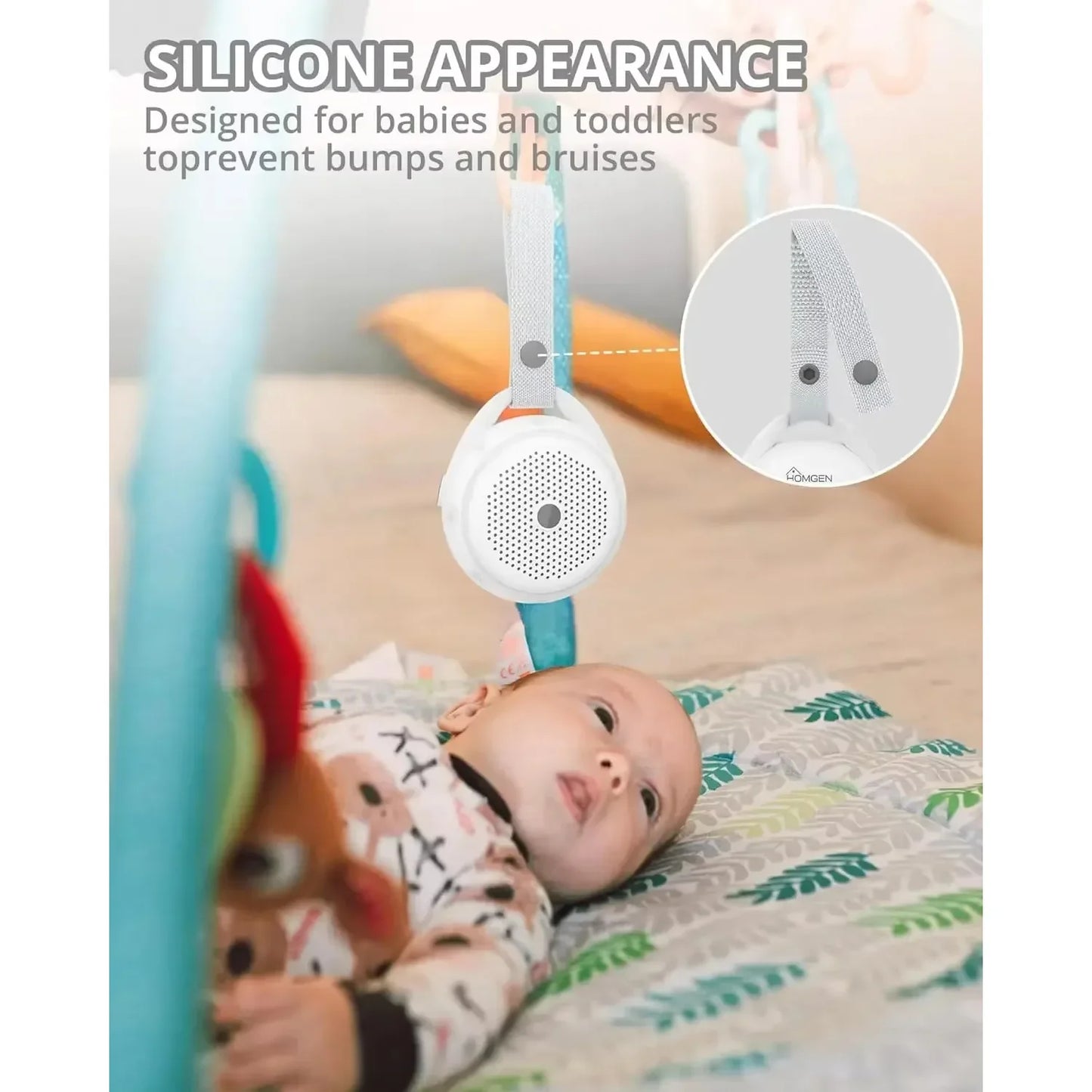 Portable White Noise Machine Baby Rechargeable Warm Light