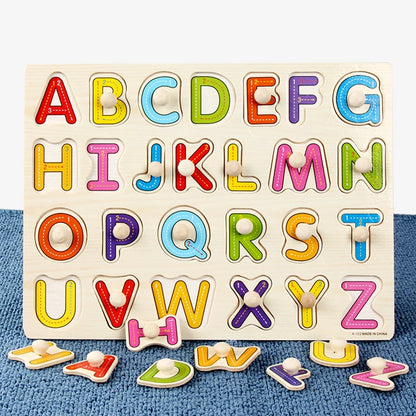 30cm Baby Toys  Puzzle Hand Grab Board