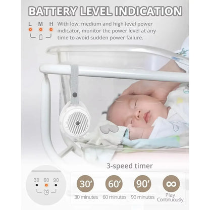 Portable White Noise Machine Baby Rechargeable Warm Light