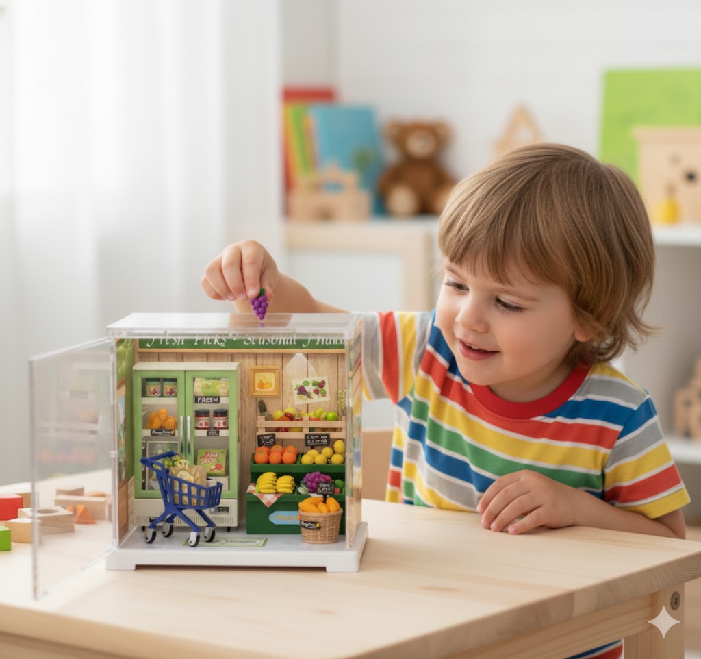 DIY Miniature Dollhouse Playset