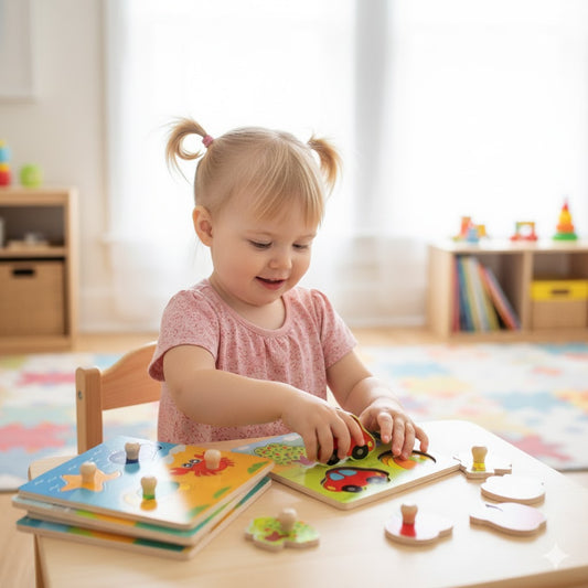 Children's hand scratch board 3D puzzle wooden toys