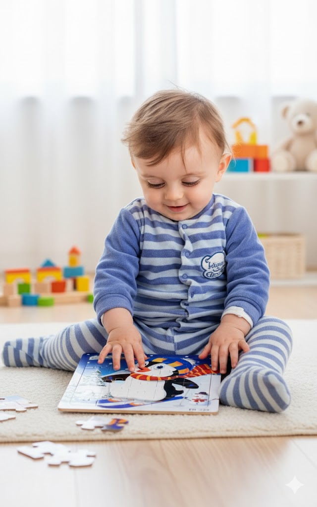 20 Piece wooden 3D puzzle cartoon animal